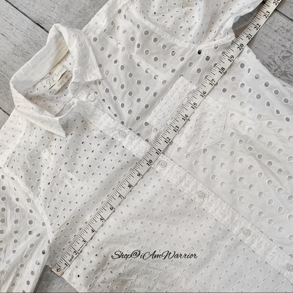 J.Crew NWT white eyelet button-down + cami *shop@iamwarrior - Picture 6 of 9